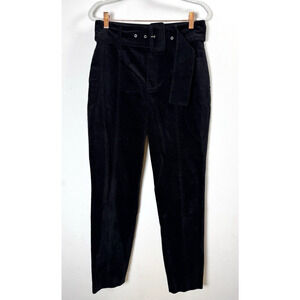 Bar III Velvet Belted Pants Party Holiday Glam Retro Work Office Twee Classic 4
